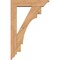Ekena Millwork Merced Traditional Smooth Bracket w/ Offset Brace, Western Red Cedar, 5 1/2"W x 22"D x 34"H BKT0604X22X34MRC01SWR - alternate 4